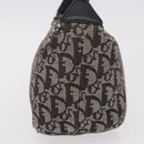 Christian Dior Trotter Canvas Handtasche Schwarz Silber Auth 183978-5