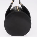 CHANEL Choco Bar Handtas Lamsleer Zwart Goud CC Auth 183982V-4