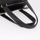 CHANEL Choco Bar Handtas Lamsleer Zwart Goud CC Auth 183982V-7