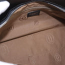 CARTIER Marcello Hand Bag Patent Leather Black Silver Auth 183983A-11