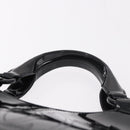 CARTIER Marcello Hand Bag Patent Leather Black Silver Auth 183983A-8