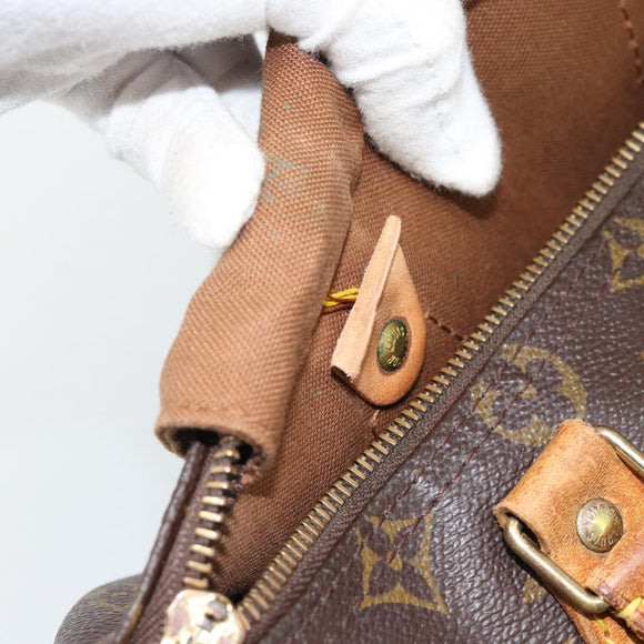 LOUIS VUITTON Monogram Speedy 30 Handtasche M41526 LV Auth 183984
