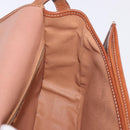 CELINE Macadam Canvas Umhängetasche PVC Leder Braun Gold Auth 183989-19