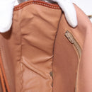 CELINE Macadam Canvas Umhängetasche PVC Leder Braun Gold Auth 183989-20