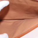 CELINE Macadam Canvas Umhängetasche PVC Leder Braun Gold Auth 183989-21