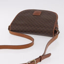 CELINE Macadam Canvas Umhängetasche PVC Leder Braun Gold Auth 183989-6