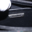 Miu Miu Chain Shoulder Bag Canvas Green Silver Auth 183990M-19