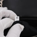 Miu Miu Chain Shoulder Bag Canvas Green Silver Auth 183990M-26