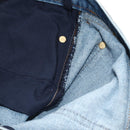 CHANEL Pants Denim Blue CC Auth 183991V-25