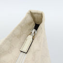 GUCCI GG Canvas Sherry Line Hand Bag White Gold 131230 Auth 183994-10