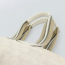 GUCCI GG Canvas Sherry Line Hand Bag White Gold 131230 Auth 183994-8