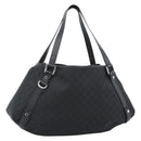 GUCCI GG Canvas Abbey Tote Bag Black Silver 293578 Auth 183995V-1