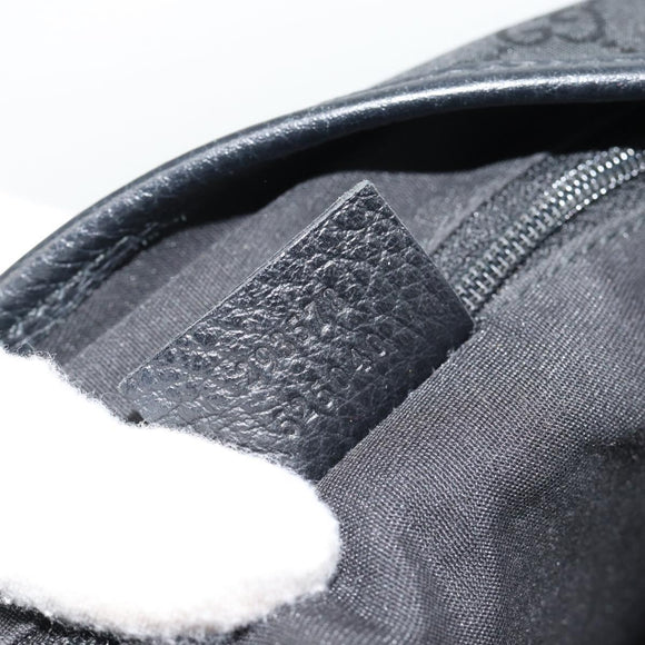 GUCCI GG Canvas Abbey Tote Bag Black Silver 293578 Auth 183995V