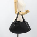 GUCCI GG Canvas Abbey Tote Bag Black Silver 293578 Auth 183995V-22