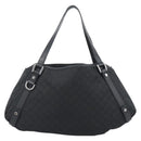 GUCCI GG Canvas Abbey Tote Bag Black Silver 293578 Auth 183995V-2