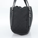 GUCCI GG Canvas Abbey Tote Bag Black Silver 293578 Auth 183995V-4