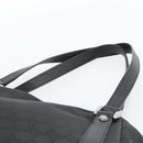 GUCCI GG Canvas Abbey Tote Bag Black Silver 293578 Auth 183995V-8