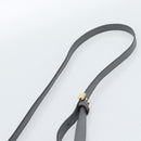 FENDI To joule Hand Bag Leather 2way Gray Gold Auth 183996-15