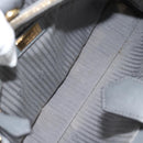FENDI To joule Hand Bag Leather 2way Gray Gold Auth 183996-11