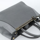 FENDI To joule Hand Bag Leather 2way Gray Gold Auth 183996-6