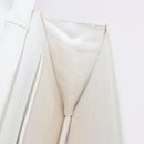 CELINE Shoulder Bag Leather White Gold Auth 183997-19