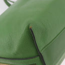 Chloe Tote Bag Leather Green Gold Auth 183998-10