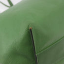 Chloe Tote Bag Leather Green Gold Auth 183998-12