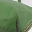 Chloe Tote Bag Leather Green Gold Auth 183998-13