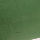 Chloe Tote Bag Leather Green Gold Auth 183998-15