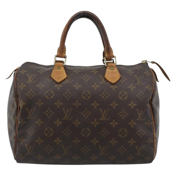LOUIS VUITTON Monogram Speedy 30 Hand Bag M41526 LV Auth 183999