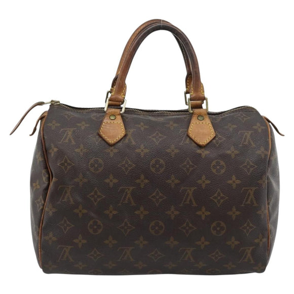 LOUIS VUITTON Monogram Speedy 30 Hand Bag M41526 LV Auth 183999