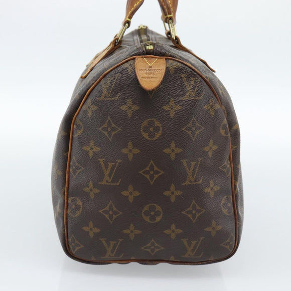 LOUIS VUITTON Monogram Speedy 30 Hand Bag M41526 LV Auth 183999