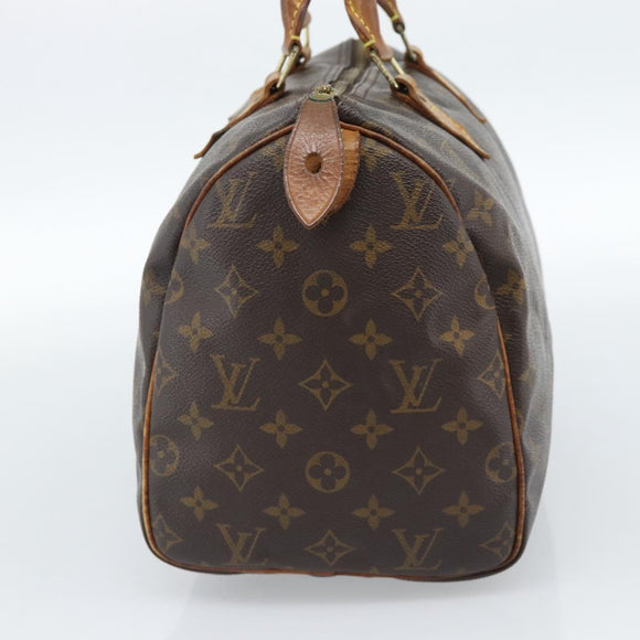 LOUIS VUITTON Monogram Speedy 30 Hand Bag M41526 LV Auth 183999
