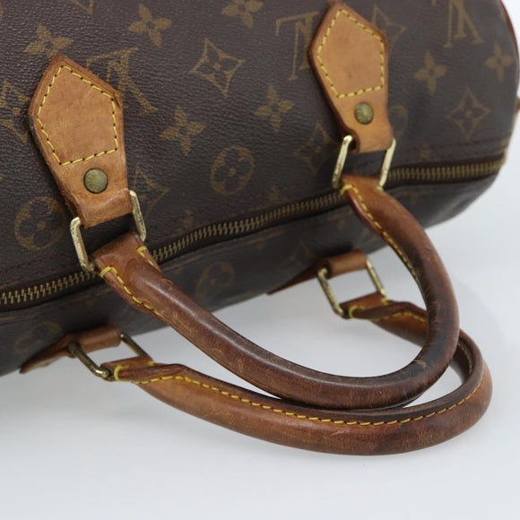 LOUIS VUITTON Monogram Speedy 30 Hand Bag M41526 LV Auth 183999