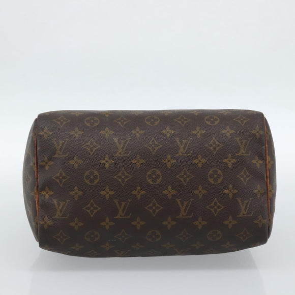 LOUIS VUITTON Monogram Speedy 30 Hand Bag M41526 LV Auth 183999