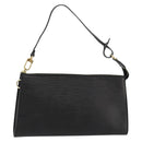 LOUIS VUITTON Epi Pochette Accessoires Pouch Black M52982 LV Auth 184002A-1