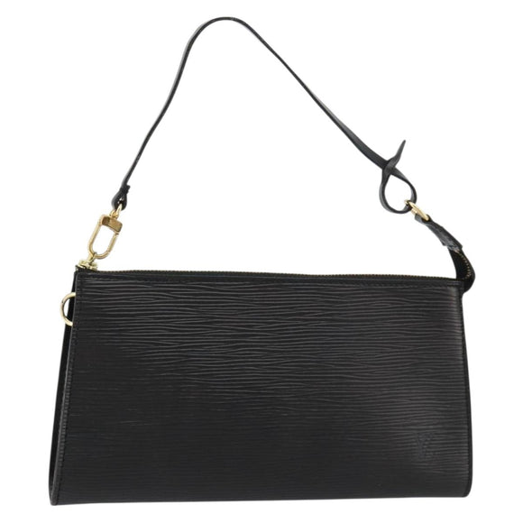 LOUIS VUITTON Epi Pochette Accessoires Pouch Black M52982 LV Auth 184002A