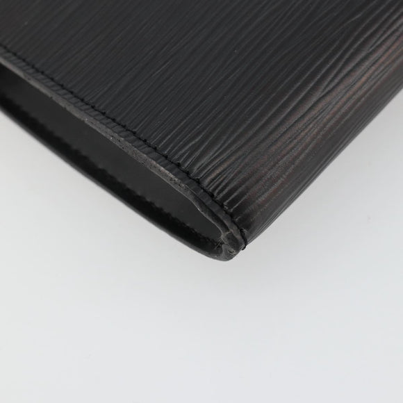 LOUIS VUITTON Epi Pochette Accessoires Pouch Black M52982 LV Auth 184002A