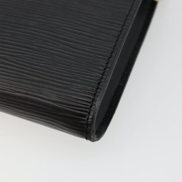 LOUIS VUITTON Epi Pochette Accessoires Pouch Black M52982 LV Auth 184002A