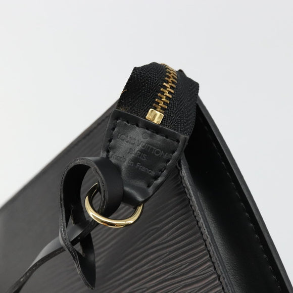 LOUIS VUITTON Epi Pochette Accessoires Pouch Black M52982 LV Auth 184002A