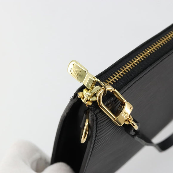LOUIS VUITTON Epi Pochette Accessoires Pouch Black M52982 LV Auth 184002A