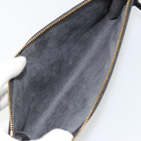 LOUIS VUITTON Epi Pochette Accessoires Pouch Black M52982 LV Auth 184002A