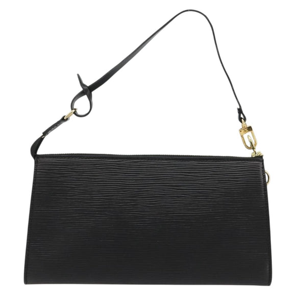 LOUIS VUITTON Epi Pochette Accessoires Pouch Black M52982 LV Auth 184002A
