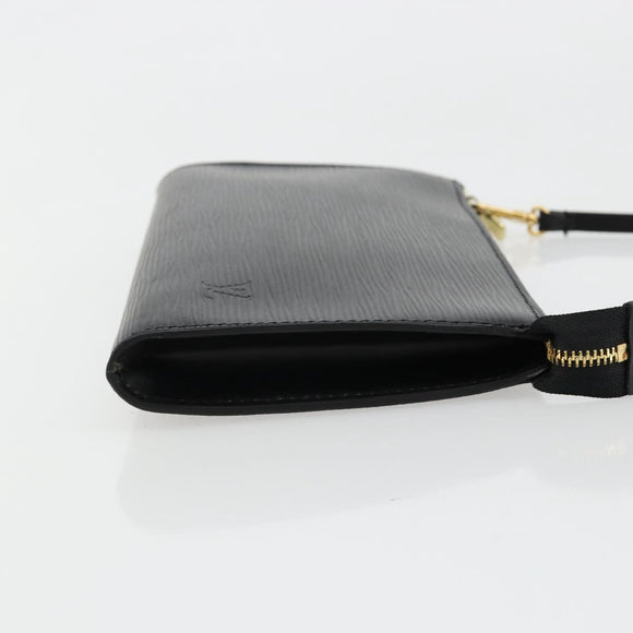 LOUIS VUITTON Epi Pochette Accessoires Pouch Black M52982 LV Auth 184002A