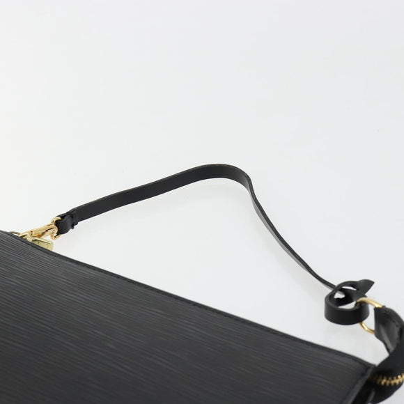 LOUIS VUITTON Epi Pochette Accessoires Pouch Black M52982 LV Auth 184002A