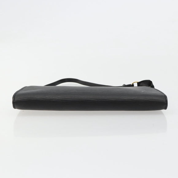 LOUIS VUITTON Epi Pochette Accessoires Pouch Black M52982 LV Auth 184002A