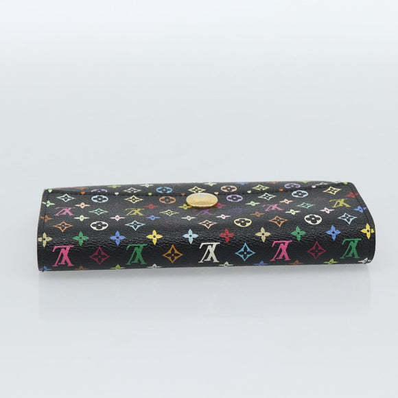 LOUIS VUITTON Monogram Multicolor Portefeiulle Sarah Black M60668 Auth 184003V