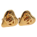 CHANEL Ohrring Metall Goldfarben CC Auth 184006V-1