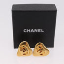 CHANEL Ohrring Metall Goldfarben CC Auth 184006V-13