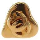 CHANEL Ohrring Metall Goldfarben CC Auth 184006V-2